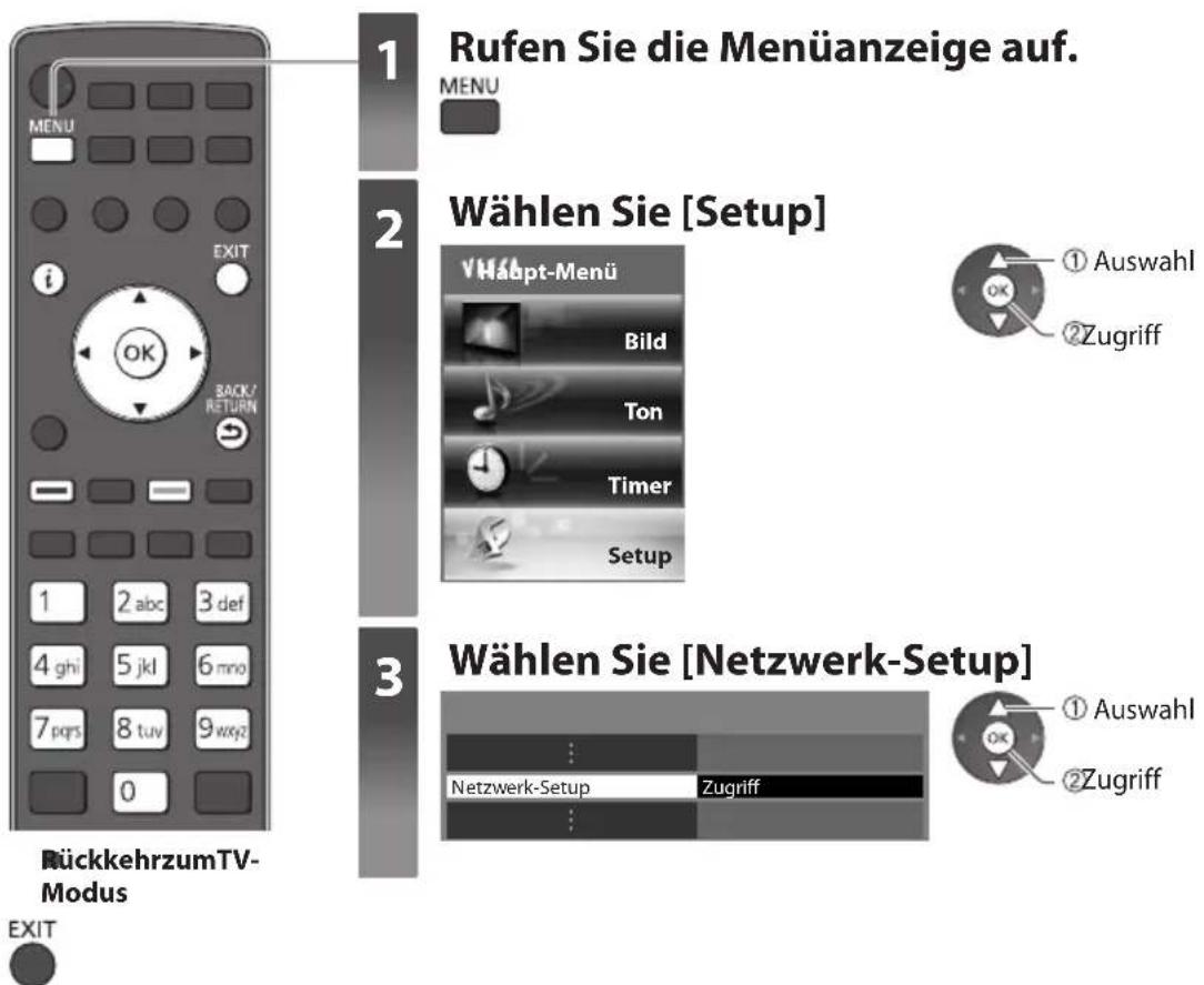 PANASONIC TX-P42VT30E - Netzwerk-Setup - 1