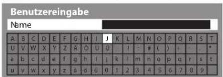 PANASONIC TX-P42VT30E - Eingeben von Zeichen über die eingeblendete Tastatur - 1