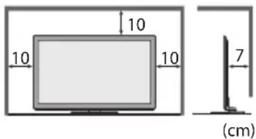PANASONIC TX-P42VT30E - Für einen zur Wärmeabfuhr ausreichenden Freiraum im Umfeld des Gerätes sorgen - 1