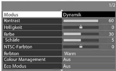 PANASONIC TX-P42VT30E - Wählen Sie den gewünschten Eintrag. - 1
