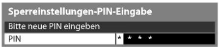 PANASONIC TX-P42VT30E - Geben Sie die PIN-Nummer ein (4 Ziffern) - 1