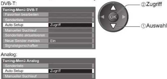 PANASONIC TX-P42U20E - Wählen Sie „Auto Setup“. - 1