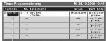 PANASONIC TX-P42U20E - Wählen Sie die Funktion aus (Erinnerung oder Ext. Rec.) - 1
