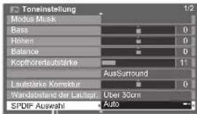 PANASONIC TX-P42U20E - Audioausgangseinstellungen - 3