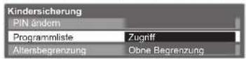 PANASONIC TX-P42U20E - ② Wählen Sie „Programmliste“. - 1