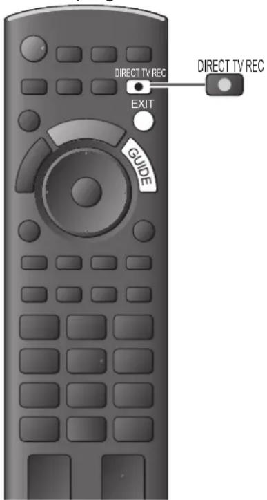 PANASONIC TX-P42U20E - Direkte TV-Aufzeichnung – Aufzeichnung des laufenden Fernsehprogramms - 1