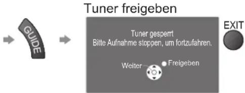 PANASONIC TX-P42U20E - ■Beenden der Aufzeichnung - 1
