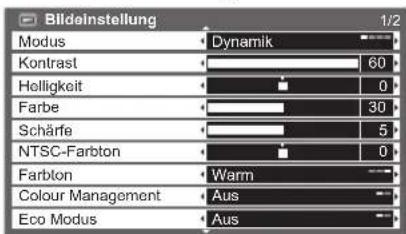 PANASONIC TX-P42U20E - Nehmen Sie gewünschte Einstellung oder Auswahl vor. - 1