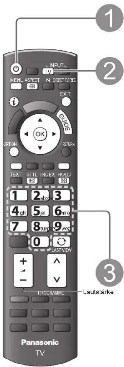 PANASONIC TX-P42U20E - Betrachten von Fernsehprogrammen - 1