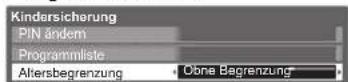 PANASONIC TX-P42U20E - ■Einstellen der Altersbegrenzung - 1