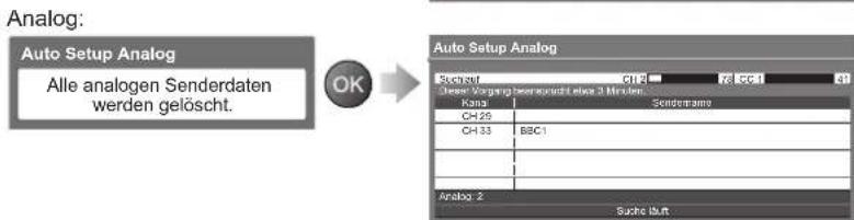PANASONIC TX-P42U20E - Starten Sie die automatische Senderabstimmung. - 2