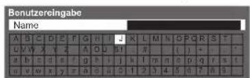 PANASONIC TX-P42U20E - ■Eingeben von Zeichen über die eingeblendete Tastatur - 1