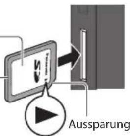 PANASONIC TX-P42ST33JS - Einsetzen der SD-Speicherkarte Entfernen der SD-Speicherkarte - 1