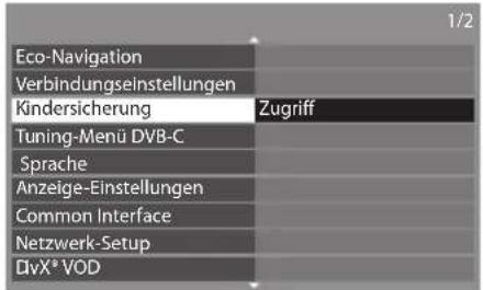 PANASONIC TX-P42ST33JS - Wählen Sie [Kindersicherung] - 1