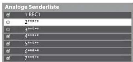 PANASONIC TX-P42UT30E - Auswahl eines Senders und Einblenden / Verdecken - 1
