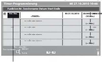 PANASONIC TX-P42UT30E - Wählen Sie die Funktion ([Ext. Rec.] oder [Erinnerung]) - 1