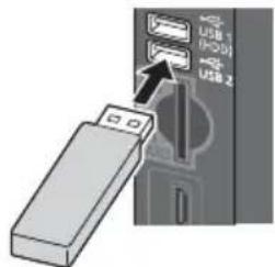 PANASONIC TX-P42UT30E - Zum Einsetzen oder Entnehmen der SD-Karte / des USB-Flash-Speichers - 1