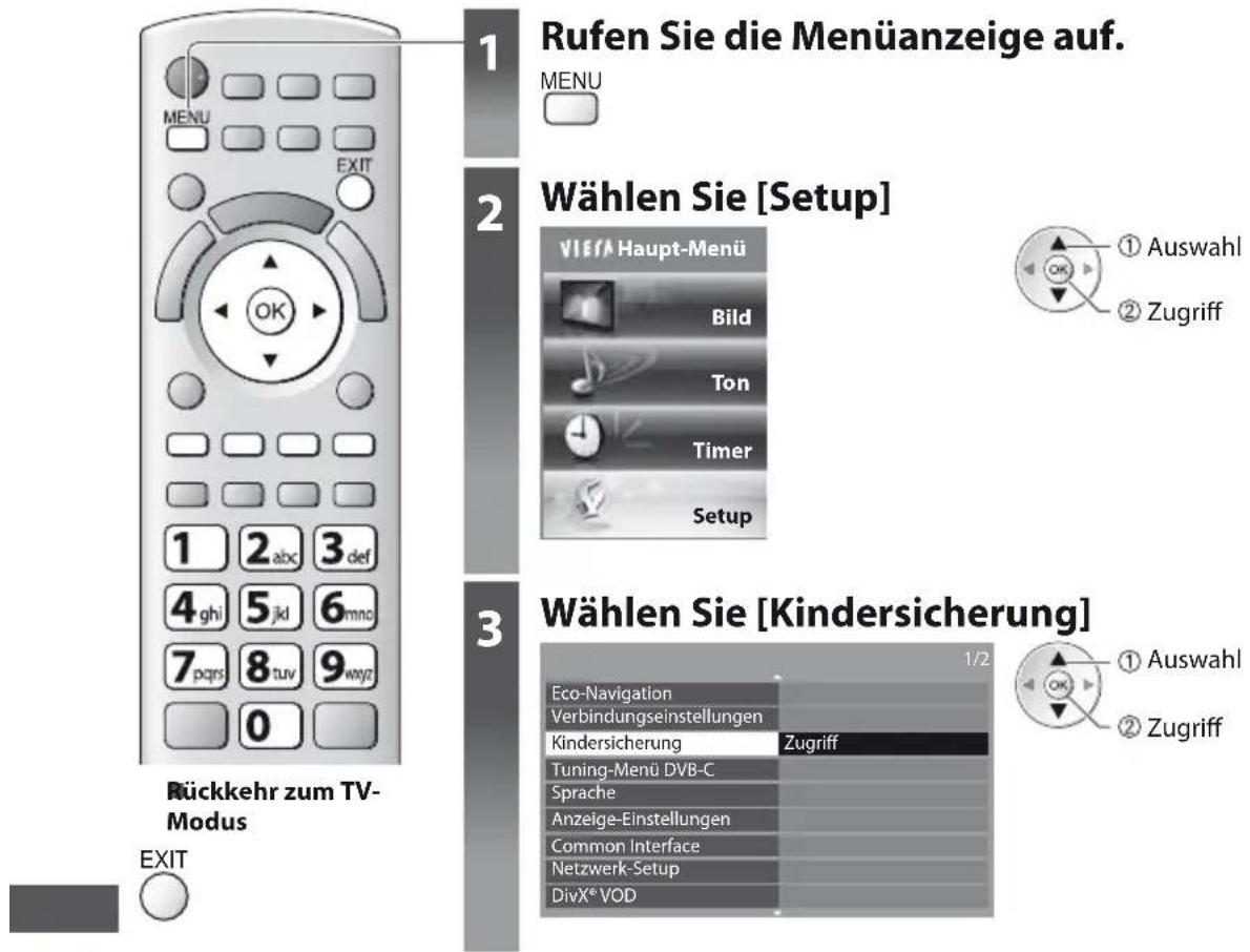 PANASONIC TX-P42UT30E - Kindersicherung - 1