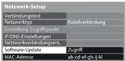PANASONIC TX-P42UT30E - Auswahl [Software-Update] - 1