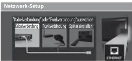 PANASONIC TX-P42UT30E - Wählen Sie den Netzwerktyp - 1