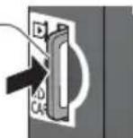 PANASONIC TX-P42UT30E - Einsetzen der SD-Speicherkarte Entfernen der SD-Speicherkarte - 2