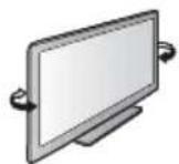 PANASONIC TX-P42UT30E - Einstellen des Bildschirms auf den gewünschten Winkel - 1