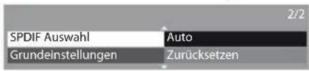 PANASONIC TX-P42UT30E - Wählen Sie [SPDIF Auswahl] und nehmen Sie die Einstellung vor - 1