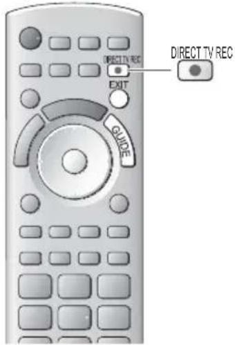 PANASONIC TX-P42UT30E - Direkte TV-Aufzeichnung - Aufzeichnung des laufenden Fernsehprogramms - 1