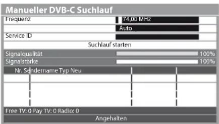 PANASONIC TX-P42UT30E - Eingabe der Frequenz - 1