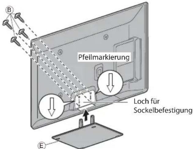 PANASONIC TX-P42UT30E - Befestigen des Fernsehers - 1