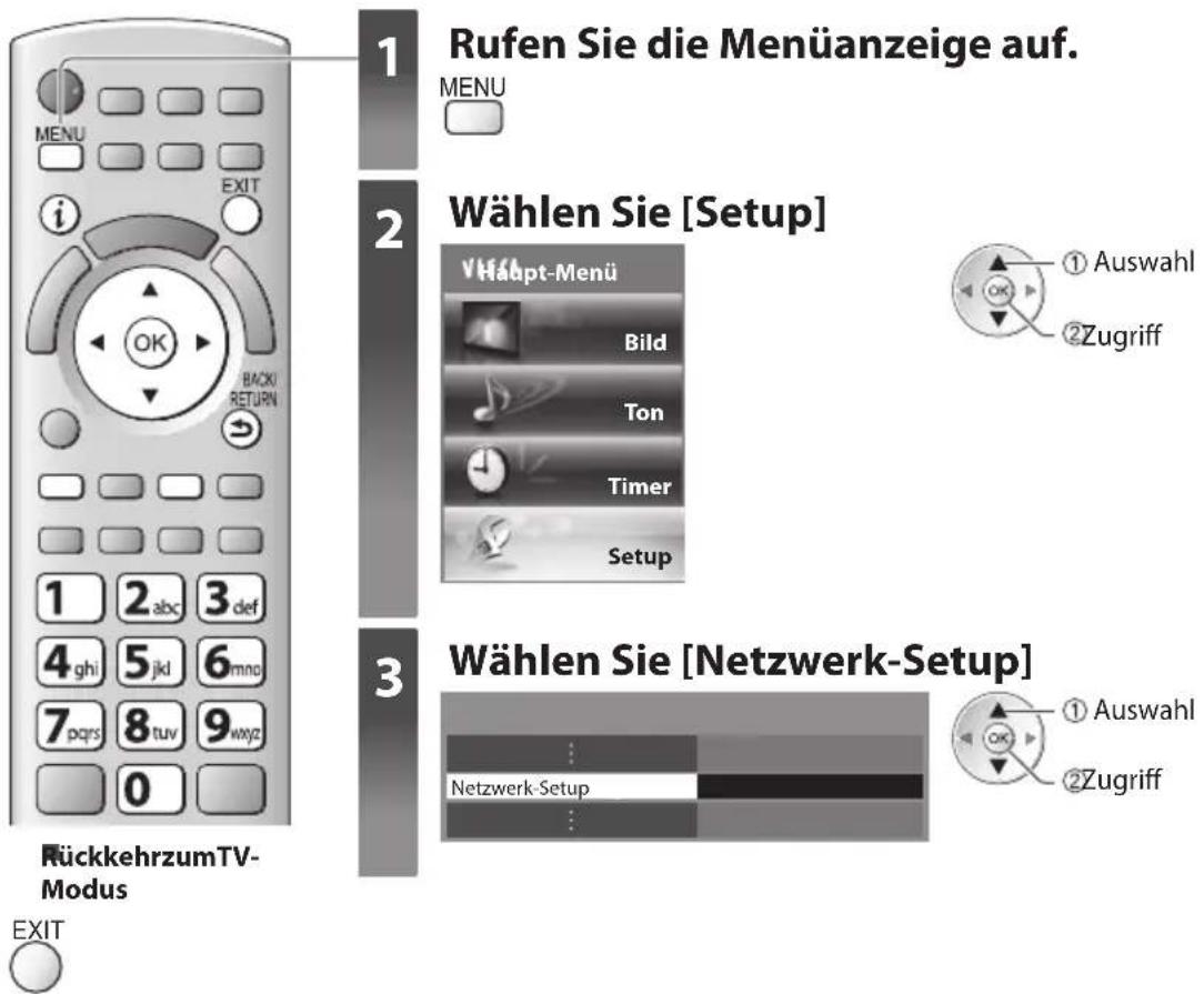 PANASONIC TX-P42ST30E - Netzwerk-Setup - 1