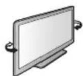PANASONIC TX-P42ST30E - Einstellen des Bildschirms auf den gewünschten Winkel - 1