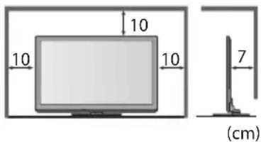 PANASONIC TX-P42ST30E - Für einen zur Wärmeabfuhr ausreichenden Freiraum im Umfeld des Gerätes sorgen - 1