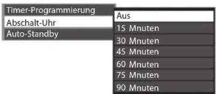 PANASONIC TX-P42ST30E - Wählen Sie [Abschalt-Uhr], und stellen die Abschaltzeit in 15-Minutenschritten ein. - 1