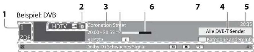 PANASONIC TX-P42S30 - Anzeigen des Informationsbanners - 3