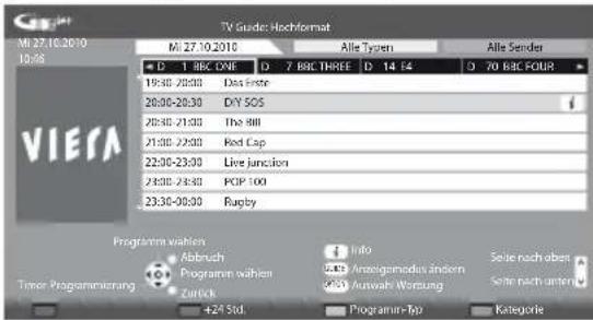 PANASONIC TX-P42S30 - Rufen Sie den Programmassistenten auf. - 2