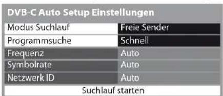 PANASONIC TX-P42S30 - Nehmen Sie die gewünschten Einstellungen für die Auto Setup Einrichtung vor. - 1