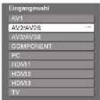 PANASONIC TX-32LX70 - Wählen Sie den Eingang, an den das Zusatzgerät angeschlossen ist. - 1