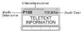 PANASONIC TX-32LX70 - Betrachten von Videotext - 7