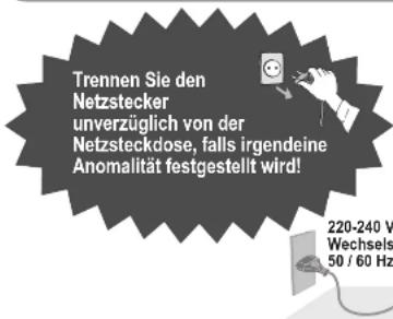 PANASONIC TX-32LX70 - Handhabung von Netzstecker und Netzkabel - 1