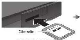 PANASONIC TX-32LX70 - Vorsichtshinweise zur Handhabung von SD-Karten - 1