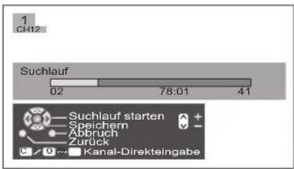 PANASONIC TX-26LX6F - TV-Speicher-Menü – Manueller Suchlauf - 13