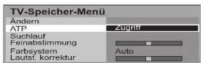 PANASONIC TX-26LX6F - TV-Speicher-Menü – Übersicht - 7