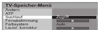 PANASONIC TX-26LX6F - TV-Speicher-Menü – Übersicht - 8