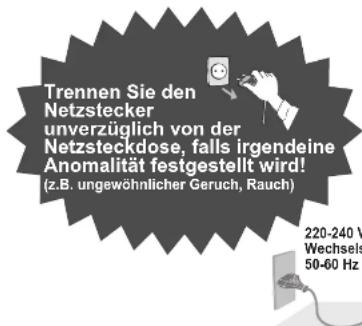 PANASONIC TX-26LX600F - Handhabung von Netzstecker und Netzkabel - 1
