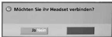 LG 47LH3000BEU - Verbindungsanfrage eines Bluetooth-Headsets an das Fernsehgerät - 1