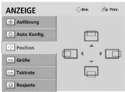 LG 47LH3000BEU - Position, Größe und Taktrate des Bildes anpassen - 2