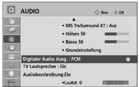 LG 47LH3000BEU - AUSWAHL VON „DIGITAL AUDIO OUT“ - 1