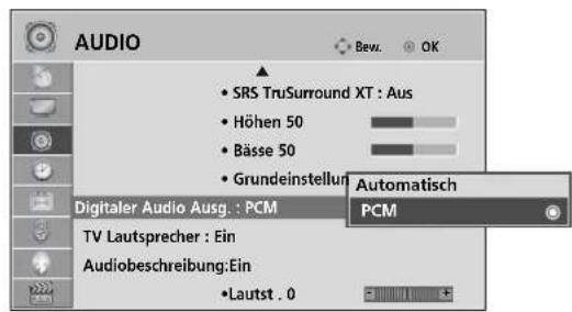 LG 47LH3000BEU - AUSWAHL VON „DIGITAL AUDIO OUT“ - 2