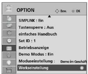 LG 47LH3000AEU - Zurücksetzen auf werkseitige Grundeinstellung (Initialisieren) - 1